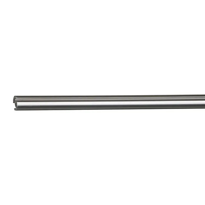 Sombra Gardinenprofil - Länge: 120 cm, Edelstahloptik, Durchmesser: 16 mm - Metallstange für Gardinen oder andere Aufhängungen. Das glänzende Metall sorgt für eine moderne Optik im Raum.