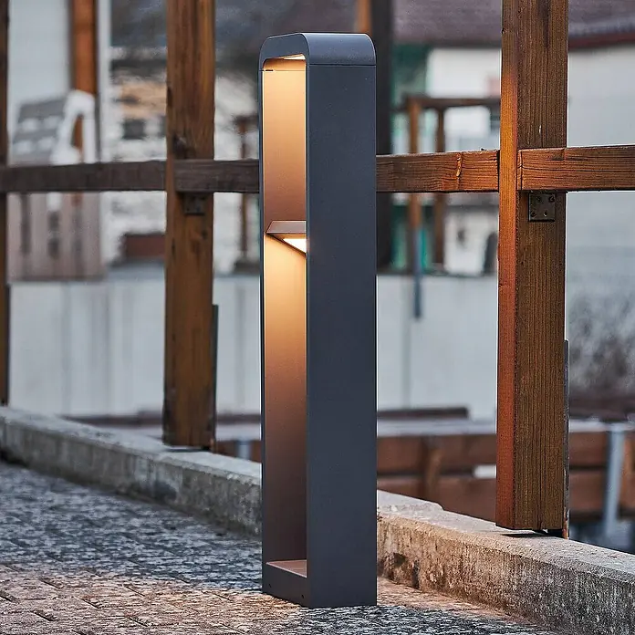 Lindby Außenlaterne Darko - 19,2 x 10 x 80 cm