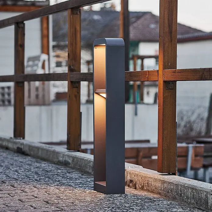 Lindby Außenlaterne Darko - 19,2 x 10 x 80 cm