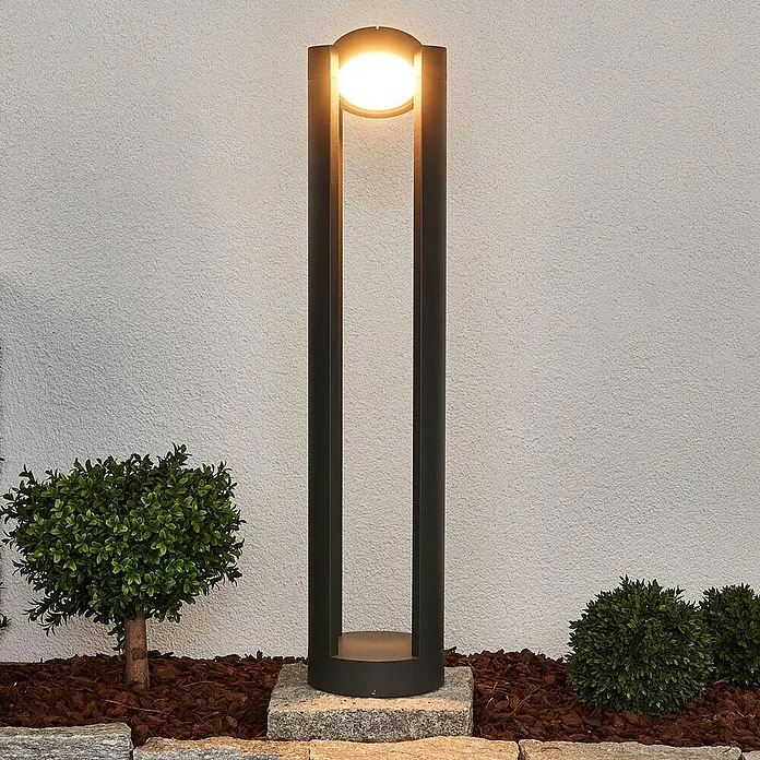 Lucande Außenlaterne Dylen - 17,3 x 17,3 x 80 cm