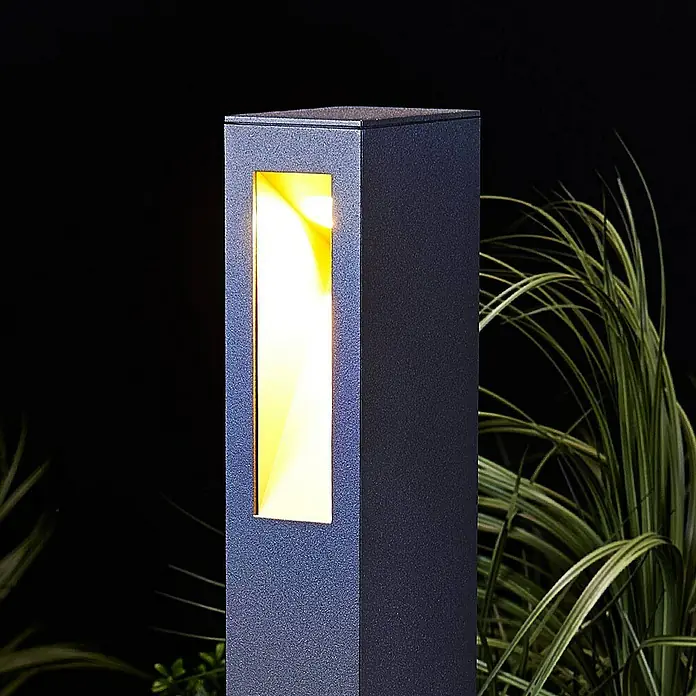 Lucande Außenlaterne Jenke - 10 x 7 x 65 cm