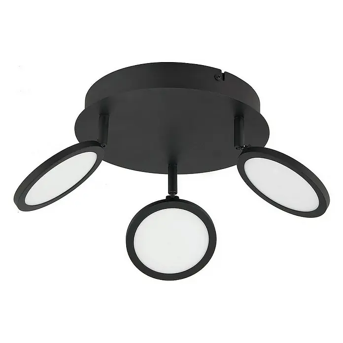 Lindby Deckenleuchte Manel - L x B x H: 22 x 22 x 18,5 cm, schwarz, schwarz