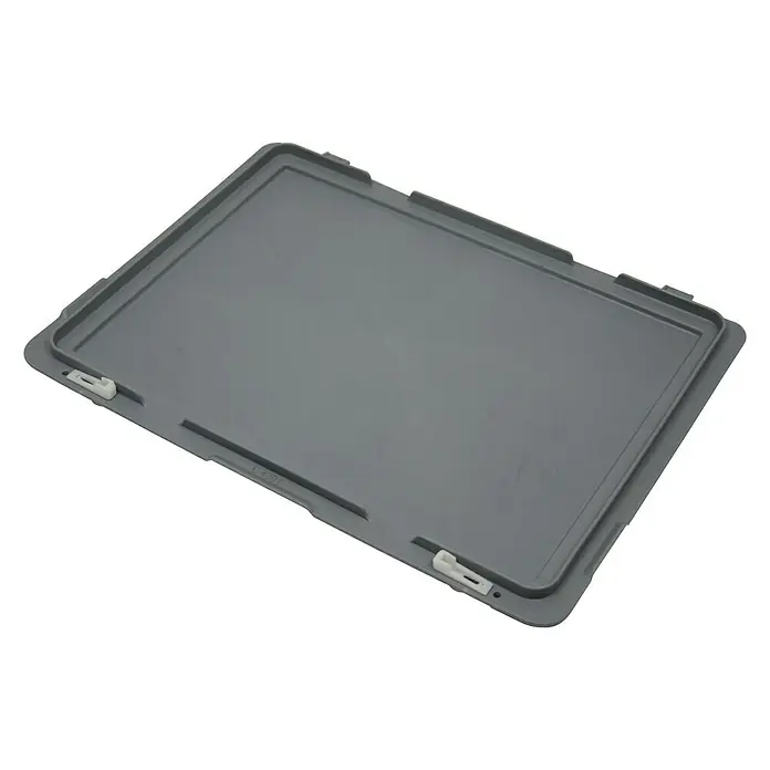 BAUHAUS Tapa para contenedor Euro - L x An: 40 x 30 cm - Tapa de plástico gris, ideal para cubrir y proteger diversos objetos del polvo y los daños. Práctica y robusta.