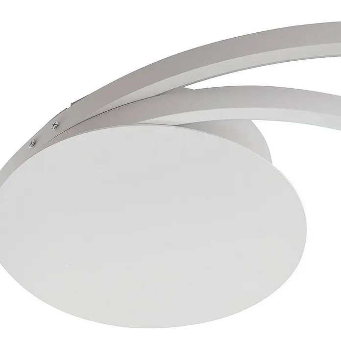Lindby Deckenleuchte Nerwin - L x B x H: 59,5 x 60,5 x 6 cm, weiß / opal