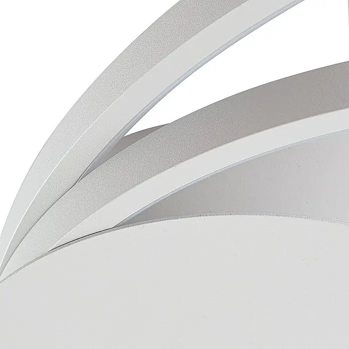 Lindby Deckenleuchte Nerwin - L x B x H: 59,5 x 60,5 x 6 cm, weiß / opal