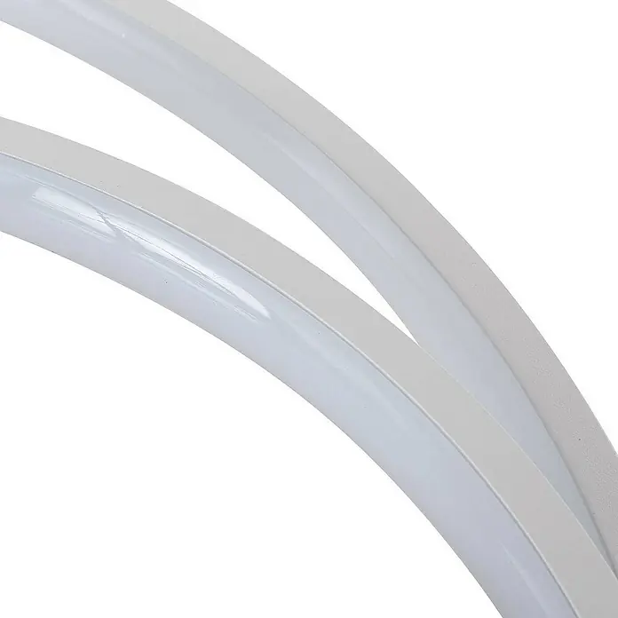 Lindby Deckenleuchte Nerwin - L x B x H: 59,5 x 60,5 x 6 cm, weiß / opal