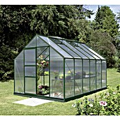 Vitavia Gewächshaus (3,83 x 2,57 x 2,3 m, Farbe: Smaragd, Polycarbonat, 6 mm)