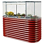 Vitavia Hochbeet-Abdeckung (158 x 78 x 95 cm, Farbe: Transparent, PE-Folie)