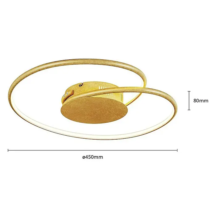 Lindby Deckenleuchte Joline - messing / gold, messing / gold