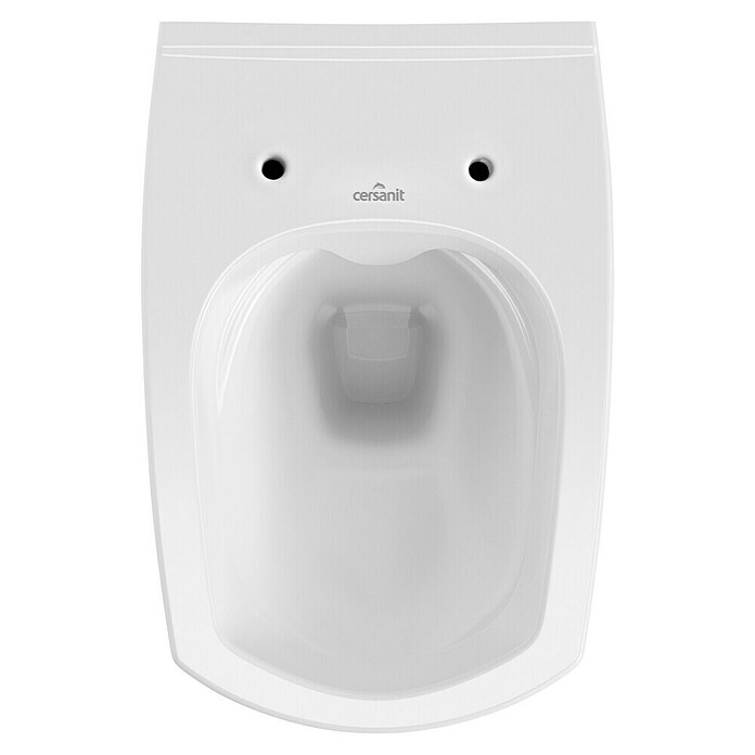 Spülrandloses Wand-WC-Set All in One Carina (Mit WC-Sitz, Tiefspüler, Weiß)