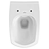 Spülrandloses Wand-WC-Set All in One Carina (Mit WC-Sitz, Tiefspüler, Weiß)