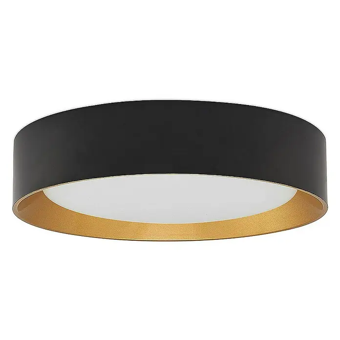 Lindby Deckenleuchte Kambia - L x B x H: 45 x 45 x 10 cm, schwarz