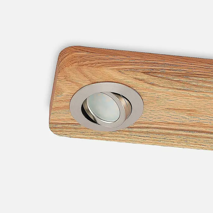 Lindby Deckenleuchte Mikari - Holz hell, Holz hell