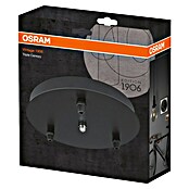 Osram Lampenbaldachin Triple Canopy Vintage 1906 (Schwarz, Durchmesser: 200 mm)