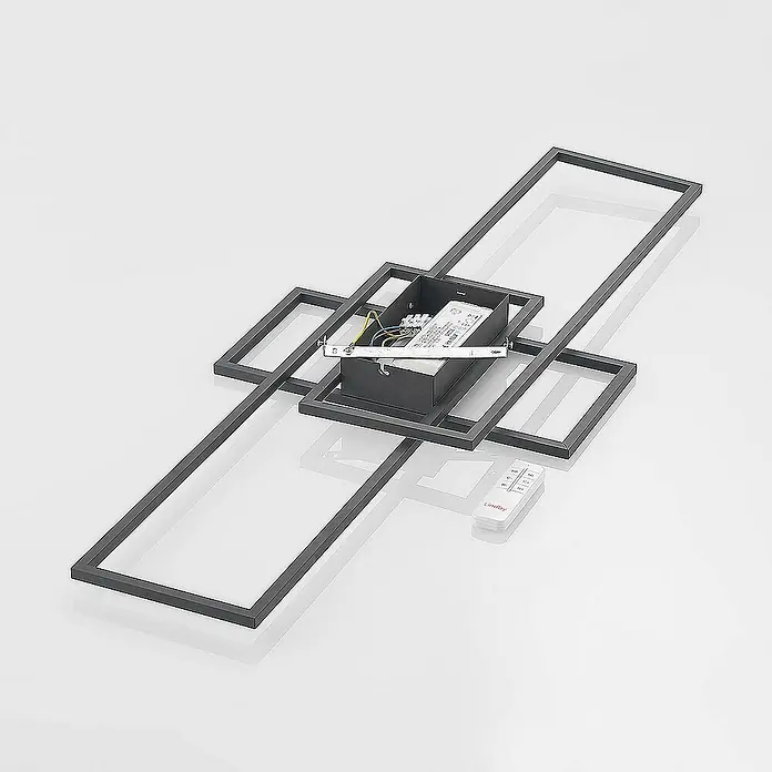Lindby Deckenleuchte Caitilin - alu / grau / zink