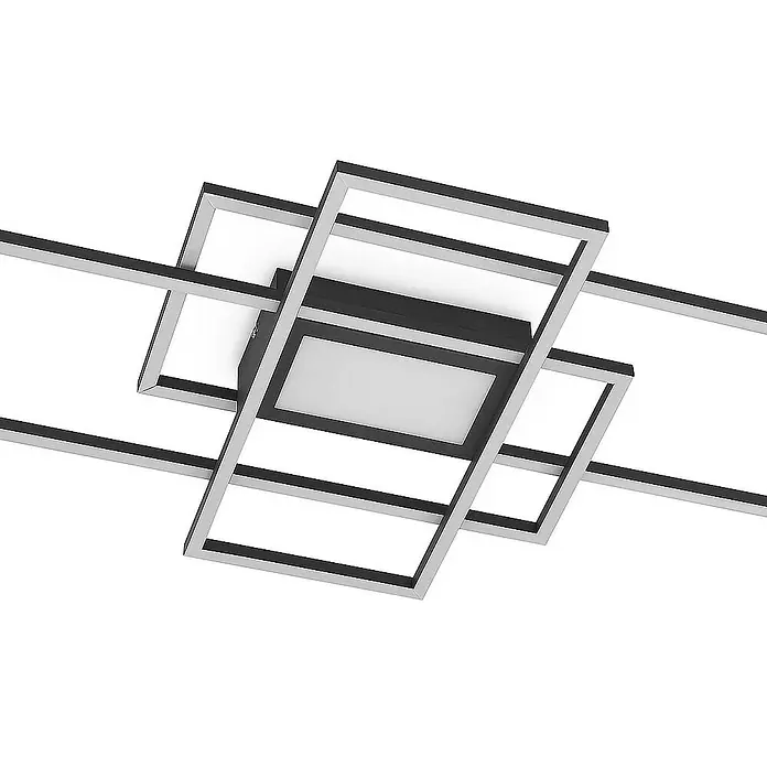 Lindby Deckenleuchte Caitilin - alu / grau / zink
