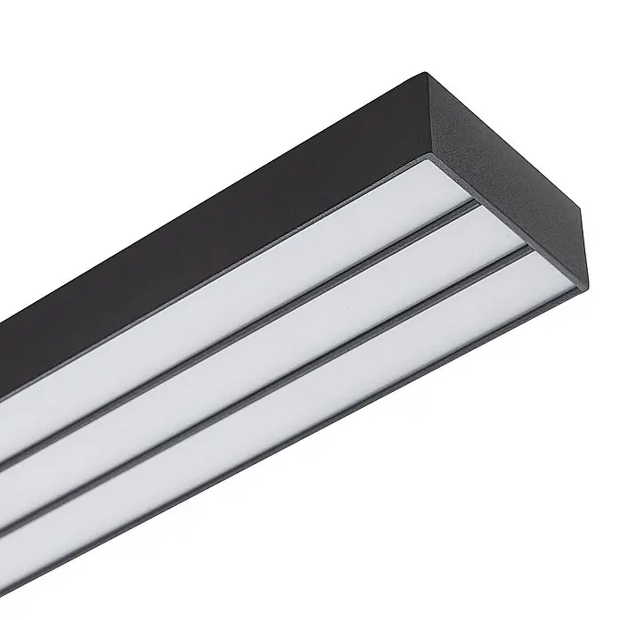 Lucande Deckenleuchte Leicy - schwarz