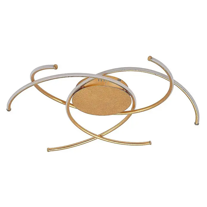 Lindby Deckenleuchte Yareli - messing / gold