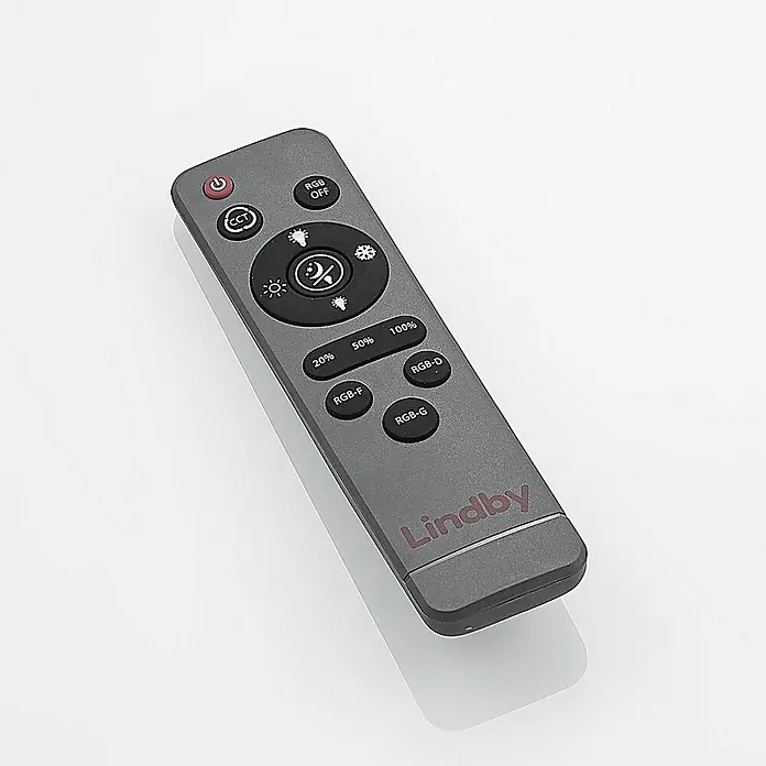 Lindby Deckenleuchte Lindum - alu / grau / zink