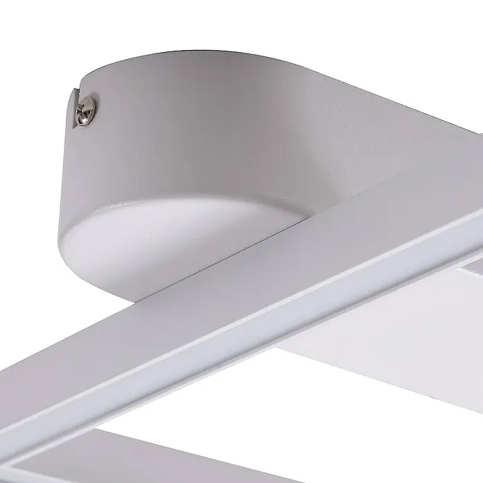 Lindby Deckenleuchte Yulla - L x B x H: 34 x 30 x 6 cm, weiß / opal