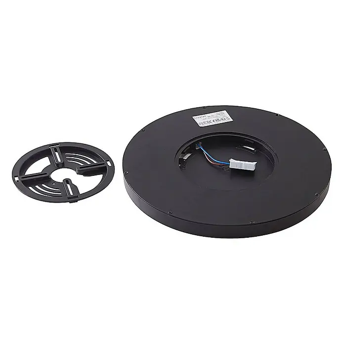 Lindby Deckenleuchte Pravin - L x B x H: 50 x 50 x 2,5 cm, schwarz