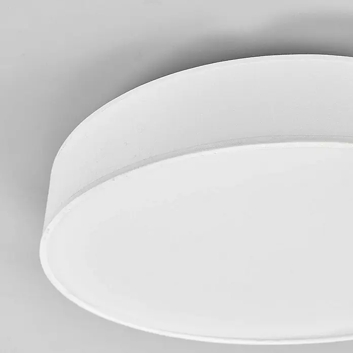 Lindby Deckenleuchte Saira - L x B x H: 40 x 40 x 10,5 cm, weiß / opal