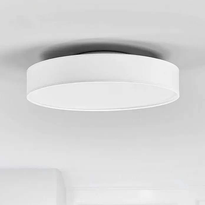 Lindby Deckenleuchte Saira - L x B x H: 40 x 40 x 10,5 cm, weiß / opal