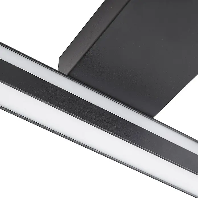 Lucande Deckenleuchte Tjado - L x B x H: 30 x 30 x 7,7 cm, schwarz, schwarz