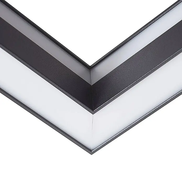 Lucande Deckenleuchte Tjado - L x B x H: 30 x 30 x 7,7 cm, schwarz, schwarz