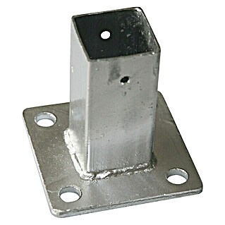 Peddy Shield Standfuß (Passend für: 40 x 40 mm Zaunpfosten, Silber)