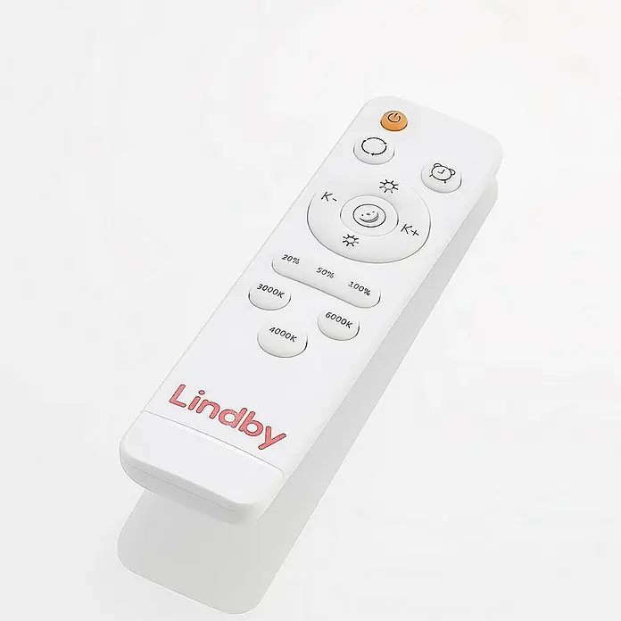 Lindby Deckenleuchte Emiva - Holz hell
