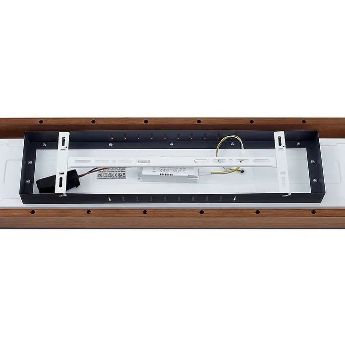 Lindby Deckenleuchte Laviona - L x B x H: 80 x 20 x 7,8 cm, Holz hell