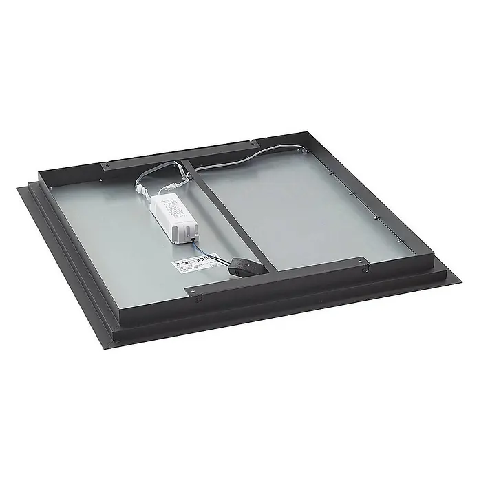 Lucande Deckenleuchte Leicy - L x B x H: 64 x 64 x 4,65 cm, schwarz