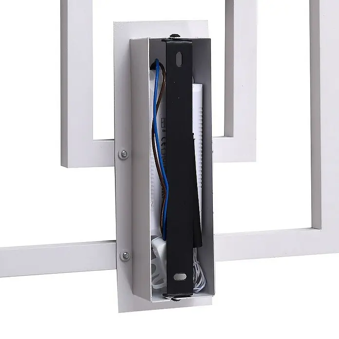 Lindby Deckenleuchte Madamo - L x B x H: 30 x 30 x 6 cm, weiß / opal, weiß / opal