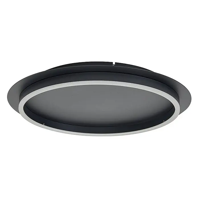 Lindby Deckenleuchte Kunis - L x B x H: 46 x 46 x 6,2 cm, schwarz
