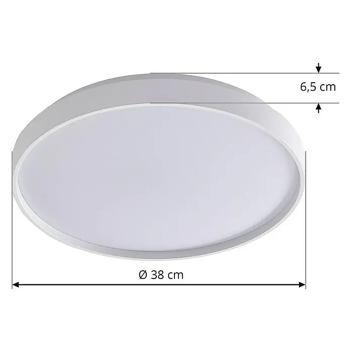 Lindby Deckenleuchte Mirren - weiß / opal