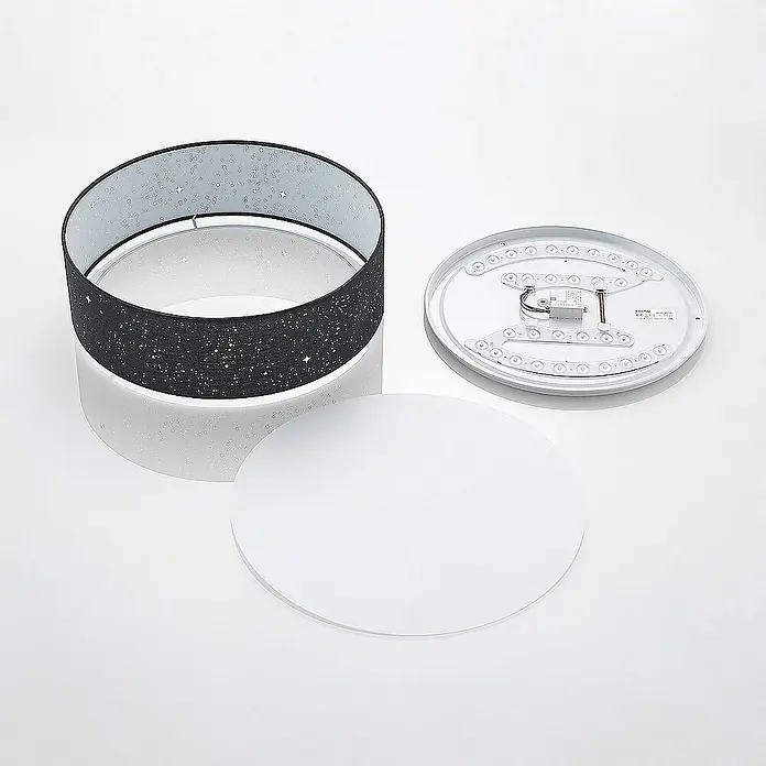 Lindby Deckenleuchte Ellamina - schwarz