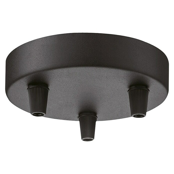 Home Sweet Home Plafondhouder voor lamp (3 standen, Zwart, Metaal)