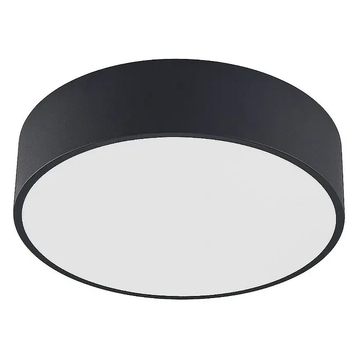 Arcchio Deckenleuchte Noabelle - L x B x H: 40 x 40 x 10 cm, schwarz, schwarz