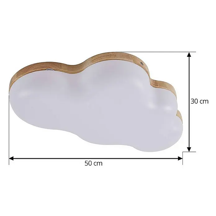 Lindby Deckenleuchte Pilvi - weiß / opal, weiß / opal