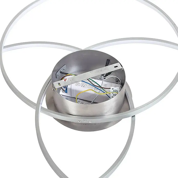 Lindby Deckenleuchte Riley - alu / grau / zink, alu / grau / zink
