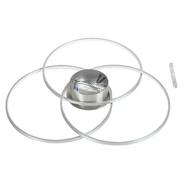 Lindby Deckenleuchte Riley - alu / grau / zink, alu / grau / zink