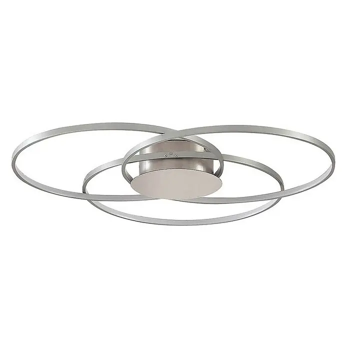 Lindby Deckenleuchte Riley - alu / grau / zink, alu / grau / zink