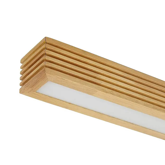 Lucande Deckenleuchte Emara - Holz hell