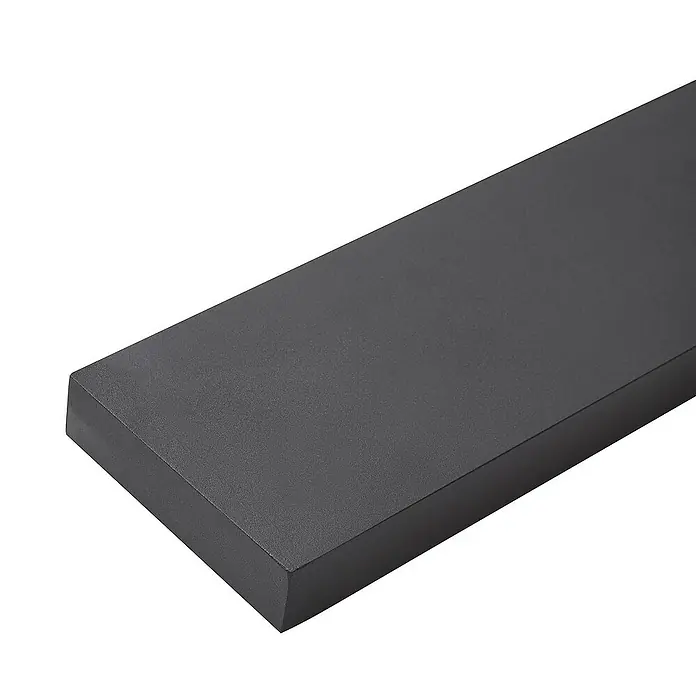 Lucande Deckenleuchte Leicy - L x B x H: 100 x 10 x 6,5 cm, schwarz