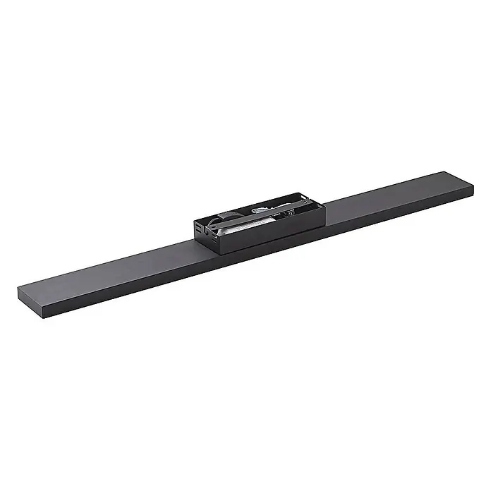 Lucande Deckenleuchte Leicy - L x B x H: 100 x 10 x 6,5 cm, schwarz