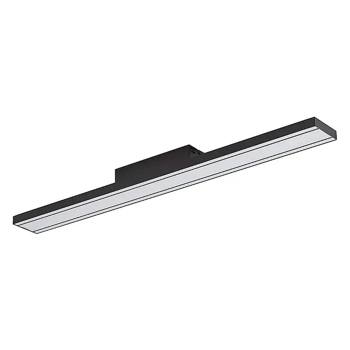 Lucande Deckenleuchte Leicy - L x B x H: 100 x 10 x 6,5 cm, schwarz