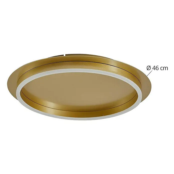 Lindby Deckenleuchte Kunis - messing / gold