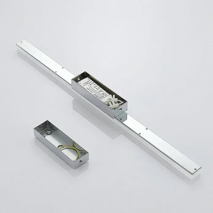 Lindby Deckenleuchte Levke - chrom / silber, weiß / opal