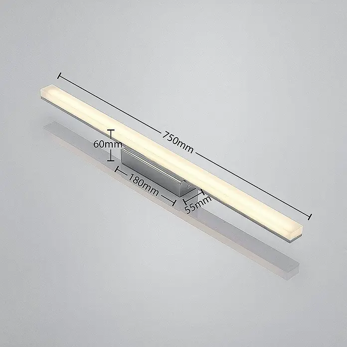 Lindby Deckenleuchte Levke - chrom / silber, weiß / opal